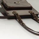 VERSACE Shoulder Bag Patent leather Black Gold Auth BA4407-6