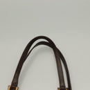 VERSACE Shoulder Bag Patent leather Black Gold Auth BA4407-14