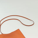 HERMES Omenitu Shoulder Bag Leather Orange Auth BA4408-14