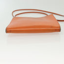 HERMES Omenitu Shoulder Bag Leather Orange Auth BA4408-8