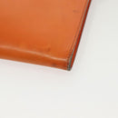 HERMES Omenitu Shoulder Bag Leather Orange Auth BA4408-11