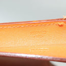 HERMES Omenitu Shoulder Bag Leather Orange Auth BA4408-18