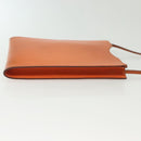 HERMES Omenitu Shoulder Bag Leather Orange Auth BA4408-4