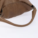 Salvatore Ferragamo Shoulder Bag Leather Beige Gold Auth BA4410-7