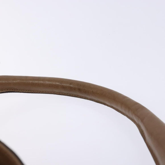 Salvatore Ferragamo Shoulder Bag Leather Beige Gold Auth BA4410