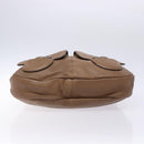 Salvatore Ferragamo Shoulder Bag Leather Beige Gold Auth BA4410-9