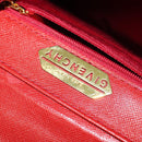 GIVENCHY Hand Bag Leather 2way Red Gold Auth BA4414-19