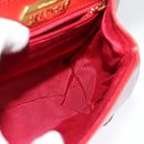 GIVENCHY Hand Bag Leather 2way Red Gold Auth BA4414-20