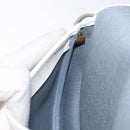 Christian Dior Honeycomb Canvas Shoulder Bag PVC White Gold Auth BA4415-20