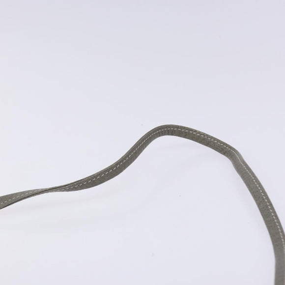 Christian Dior Honeycomb Canvas Shoulder Bag PVC White Gold Auth BA4415