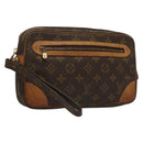 LOUIS VUITTON Monogram Marly Dragonne GM Clutch Bag M51825 LV Auth BA4417-1