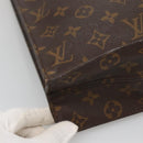 LOUIS VUITTON Monogram Sac Plat Hand Bag M51140 LV Auth BA4418-14