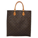 LOUIS VUITTON Monogram Sac Plat Hand Bag M51140 LV Auth BA4418-13