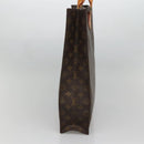 LOUIS VUITTON Monogram Sac Plat Hand Bag M51140 LV Auth BA4418-4
