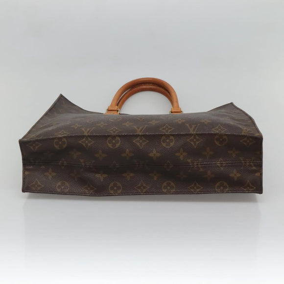 LOUIS VUITTON Monogram Sac Plat Hand Bag M51140 LV Auth BA4418