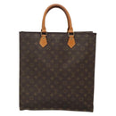 LOUIS VUITTON Monogram Sac Plat Hand Bag M51140 LV Auth BA4419-13