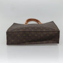 LOUIS VUITTON Monogram Sac Plat Hand Bag M51140 LV Auth BA4419-5