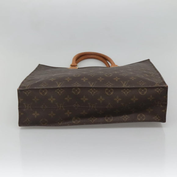 LOUIS VUITTON Monogram Sac Plat Hand Bag M51140 LV Auth BA4419