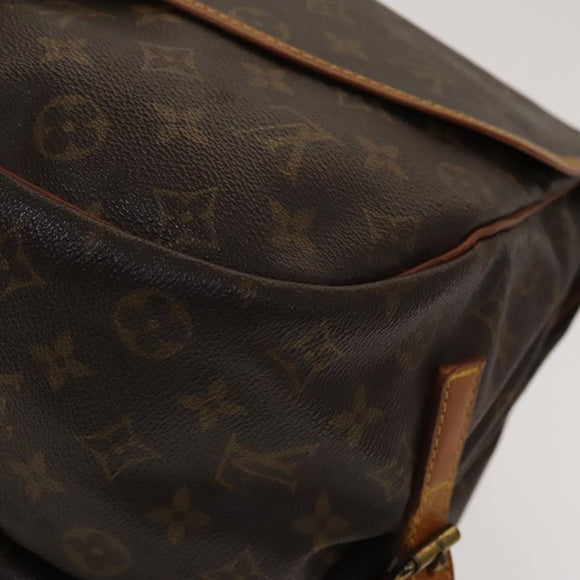 LOUIS VUITTON Monogram Saumur 35 Shoulder Bag M42254 LV Auth BA4420