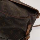 LOUIS VUITTON Monogram Saumur 35 Shoulder Bag M42254 LV Auth BA4420-16