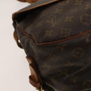 LOUIS VUITTON Monogram Saumur 35 Shoulder Bag M42254 LV Auth BA4420-17