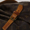 LOUIS VUITTON Monogram Saumur 35 Shoulder Bag M42254 LV Auth BA4420-18