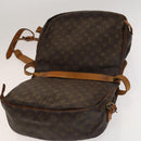 LOUIS VUITTON Monogram Saumur 35 Shoulder Bag M42254 LV Auth BA4420-19