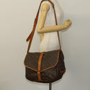 LOUIS VUITTON Monogram Saumur 35 Shoulder Bag M42254 LV Auth BA4420-26