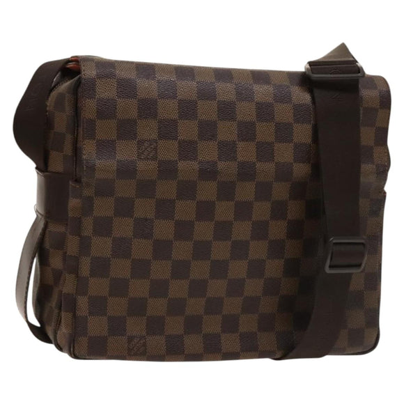 LOUIS VUITTON Damier Ebene Naviglio Shoulder Bag N45255 LV Auth BA4424