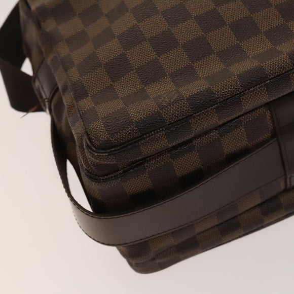 LOUIS VUITTON Damier Ebene Naviglio Shoulder Bag N45255 LV Auth BA4424