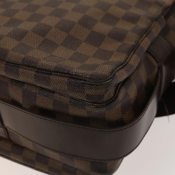 LOUIS VUITTON Damier Ebene Naviglio Shoulder Bag N45255 LV Auth BA4424