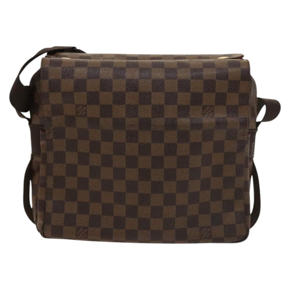 LOUIS VUITTON Damier Ebene Naviglio Shoulder Bag N45255 LV Auth BA4424