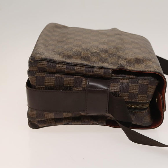 LOUIS VUITTON Damier Ebene Naviglio Shoulder Bag N45255 LV Auth BA4424