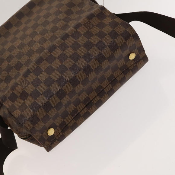 LOUIS VUITTON Damier Ebene Naviglio Shoulder Bag N45255 LV Auth BA4424