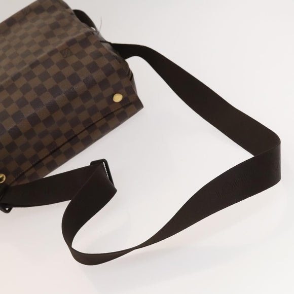LOUIS VUITTON Damier Ebene Naviglio Shoulder Bag N45255 LV Auth BA4424