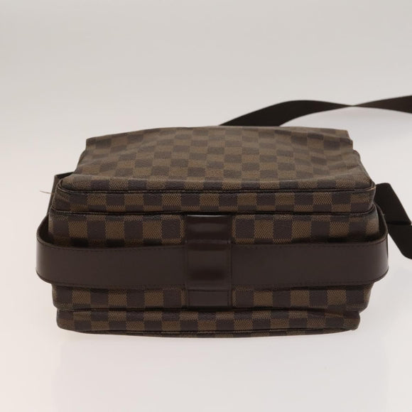 LOUIS VUITTON Damier Ebene Naviglio Shoulder Bag N45255 LV Auth BA4424