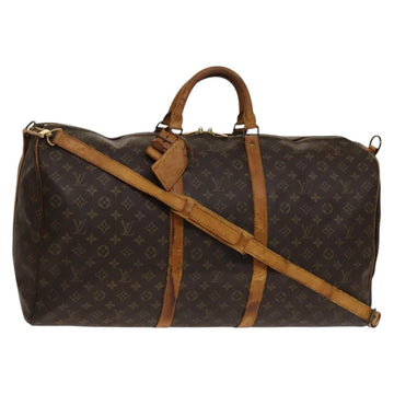 LOUIS VUITTON Monogram Keepall Bandouliere 60 Boston Bag M41412 LV Auth BA4435