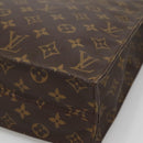 LOUIS VUITTON Monogram Sac Plat Hand Bag M51140 LV Auth BA4436-9