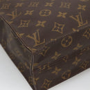 LOUIS VUITTON Monogram Sac Plat Hand Bag M51140 LV Auth BA4436-16