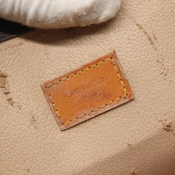 LOUIS VUITTON Monogram Sac Plat Hand Bag M51140 LV Auth BA4436