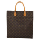 LOUIS VUITTON Monogram Sac Plat Hand Bag M51140 LV Auth BA4436-13