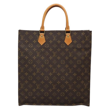 LOUIS VUITTON Monogram Sac Plat Hand Bag M51140 LV Auth BA4436 - 0