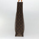 LOUIS VUITTON Monogram Sac Plat Hand Bag M51140 LV Auth BA4436-3