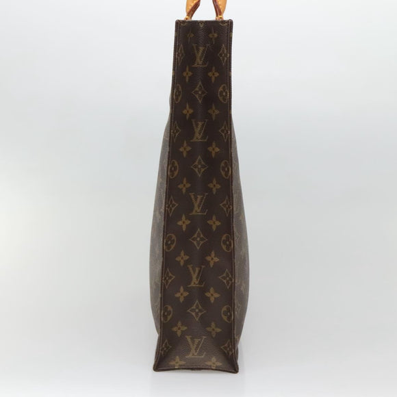 LOUIS VUITTON Monogram Sac Plat Hand Bag M51140 LV Auth BA4436