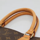 LOUIS VUITTON Monogram Sac Plat Hand Bag M51140 LV Auth BA4436-8