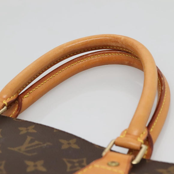 LOUIS VUITTON Monogram Sac Plat Hand Bag M51140 LV Auth BA4436