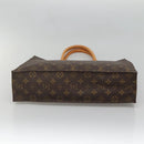 LOUIS VUITTON Monogram Sac Plat Hand Bag M51140 LV Auth BA4436-5
