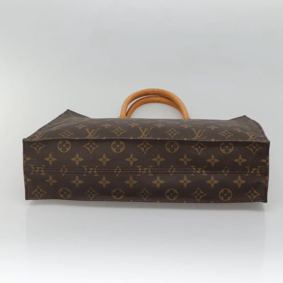 LOUIS VUITTON Monogram Sac Plat Hand Bag M51140 LV Auth BA4436