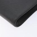 Salvatore Ferragamo Gancini Shoulder Bag Leather Gray Silver Auth BA4441-15