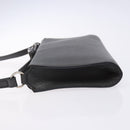 Salvatore Ferragamo Gancini Shoulder Bag Leather Gray Silver Auth BA4441-4